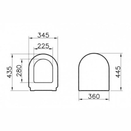 Сиденье для унитаза Vitra S50 (801-003-009) белый