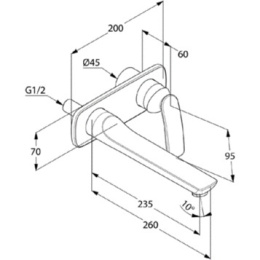 Смеситель для раковины Kludi Balance (522478775)