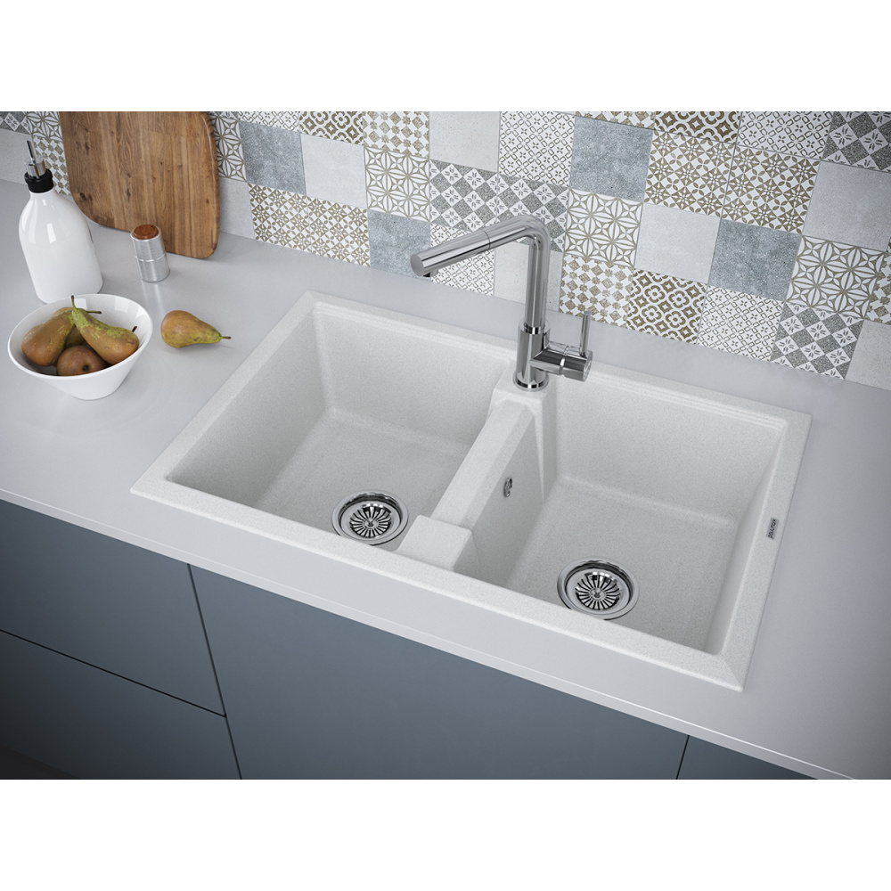 Мойка для кухни Paulmark Tandem (PM238150-GR) серый
