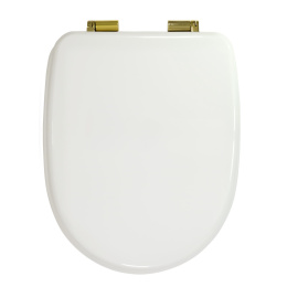 Фото Migliore Gianeta 20954 Крышка/сиденье унитазa, белый/золото