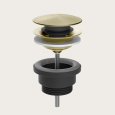 Донный клапан Gessi Technical Accessories 54599#727, латунь брашированная/шлифованная PVD(Brushed Br