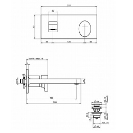 Смеситель для раковины F3951X5CR FIMA Carlo Frattini Next