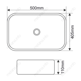 MELANA Раковина MLN-7050K