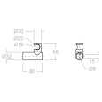 Держатель лейки RamonSoler HYDROTHERAPY 3726 Хром
