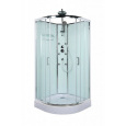 Душевая кабина 90x90x225 BelBagno (UNO-CAB-R-2-90-C-CR) хром, Без гидромассажа, акрил, Поддон средни