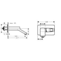 Hansgrohe Axor Urquiola 11026000 Смеситель для раковины