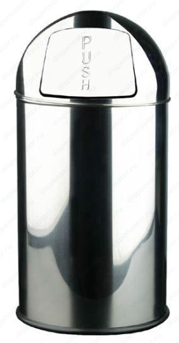 Фото Nofer 14116.2.B Ведро из нерж. cтали 35л. c крышкой push-open, шт