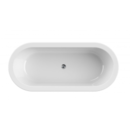 Акриловая ванна 180x80 Cezares (SLIM CENTRAL-180-80-60-W37-SET), овальная