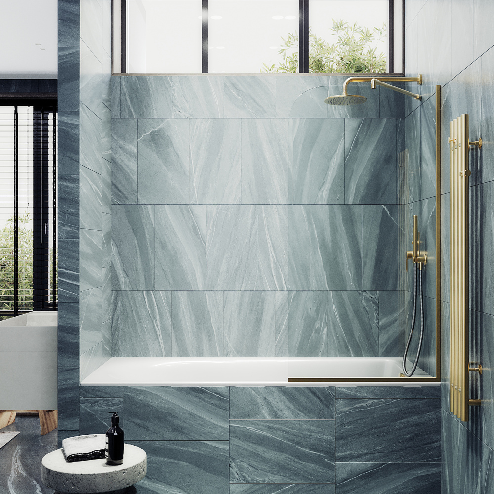 Фото Шторка на ванну Maybah Glass MGV-64-3у в узком профиле