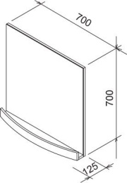Фото Зеркало Ravak Evolution (X000000781), зеркальный