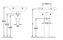 Фото Полупьедестал 72646001 VILLEROY&BOCH Omnia architectura