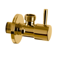 Запорный вентиль 1/2*1/2 Remer 128L1212DO, золото глянцевое