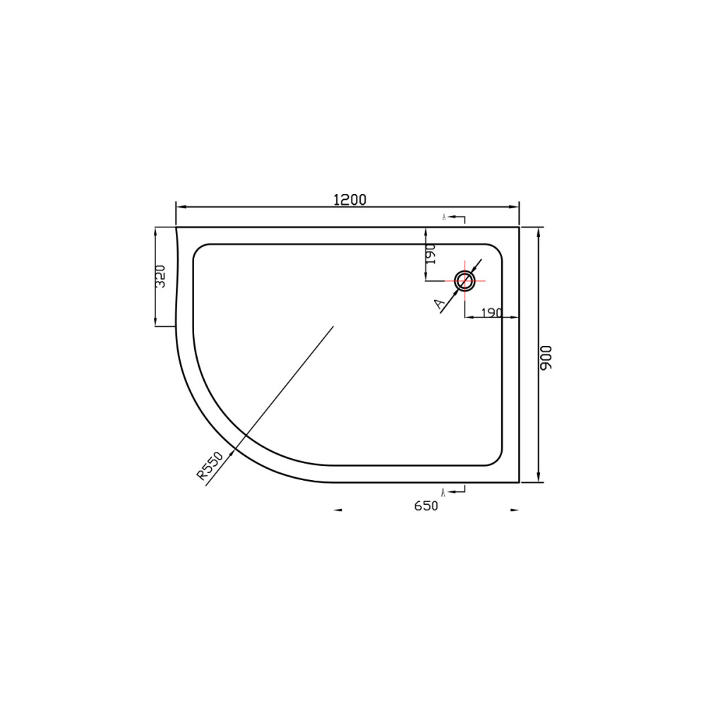 Фото Поддон для душа Vincea (VST-2AJ-1290R) белый
