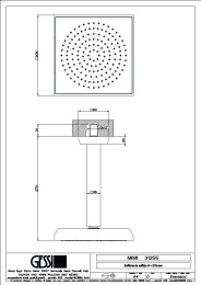 Верхний душ Gessi Mimi (31255#031) хром