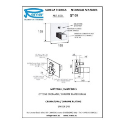 Remer Qubika Termo QT09KBBG Термостат для ванны (золото (шлифованное))