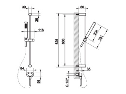 Душевой гарнитур Gessi Ovale (23142#031) хром