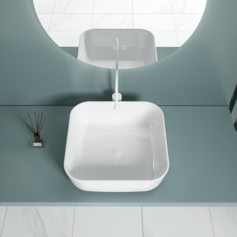 Фото Раковина накладная "ERCINA-N" (white) Esbano (ESRNERCINW) белый