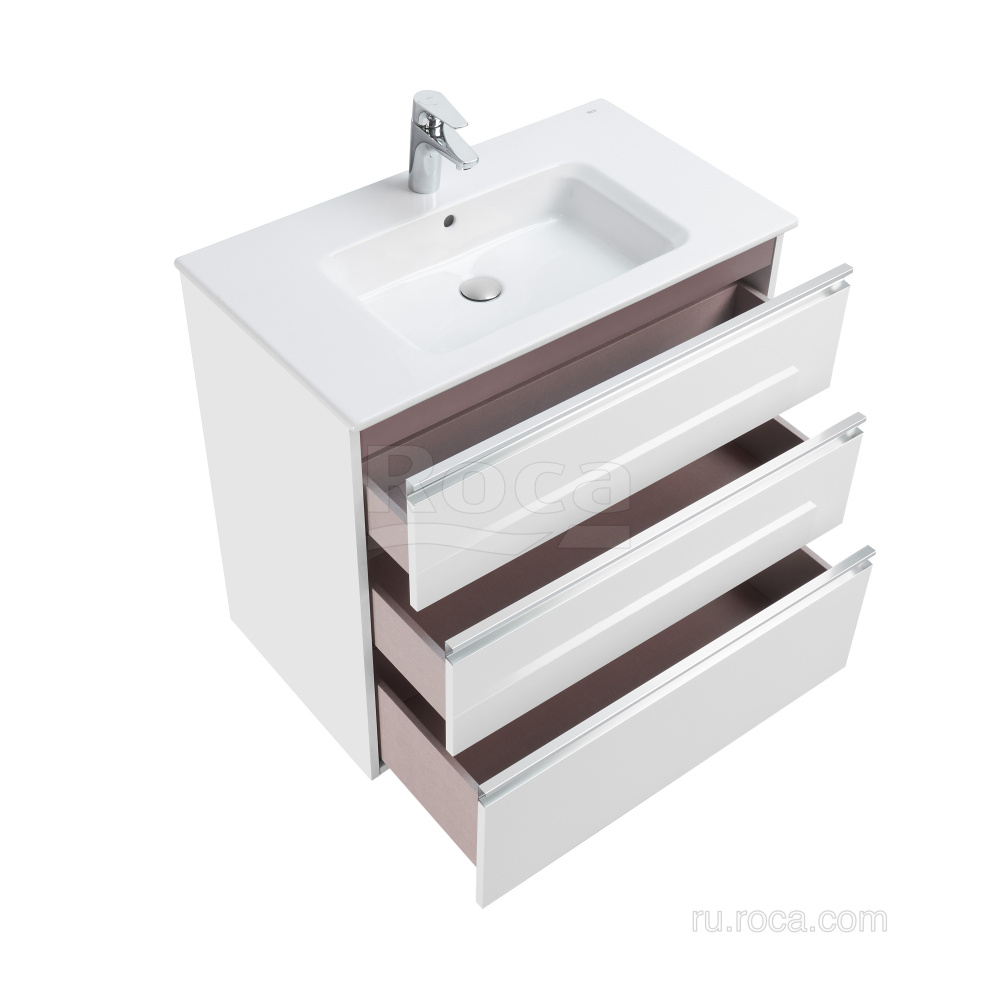 Тумба под раковину Roca Gap (A857406806) белый глянцевый