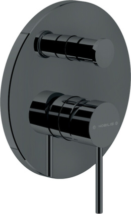 Nobili Velis VE125100/EFLP Смеситель для ванны (внешняя часть), глянцевый черный