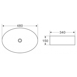 Раковина  см BelBagno (BB1085)