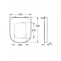 Крышка-сиденье Grohe Euro Ceramic 39330001 с микролифтом