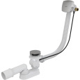 Alcaplast Сифон для ванны с напуском воды через перелив металл/металл (длина 80 см), A564KM1-80