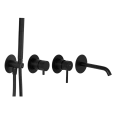 Смеситель для ванны Remer X Style X96S03ROXXNO, черный матовый