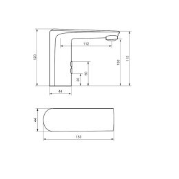 Damixa Origin Evo 2 780290300 Смеситель для раковины, сенсорный