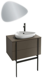 Тумба под раковину Jacob Delafon Nouvelle Vague 80 см, EB3039-S08, магма сатин