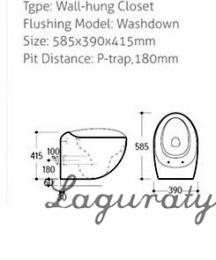 Подвесной унитаз Laguraty 0010