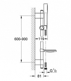 Душевой гарнитур Grohe Euphoria Cosmopolitan (27368000) хром