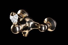 Фото Смеситель для душа Boheme Crystal (284-CRST) золото