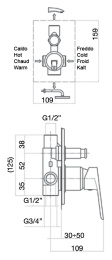 Смеситель для душа Webert Sax Evolution SE860101740, белый