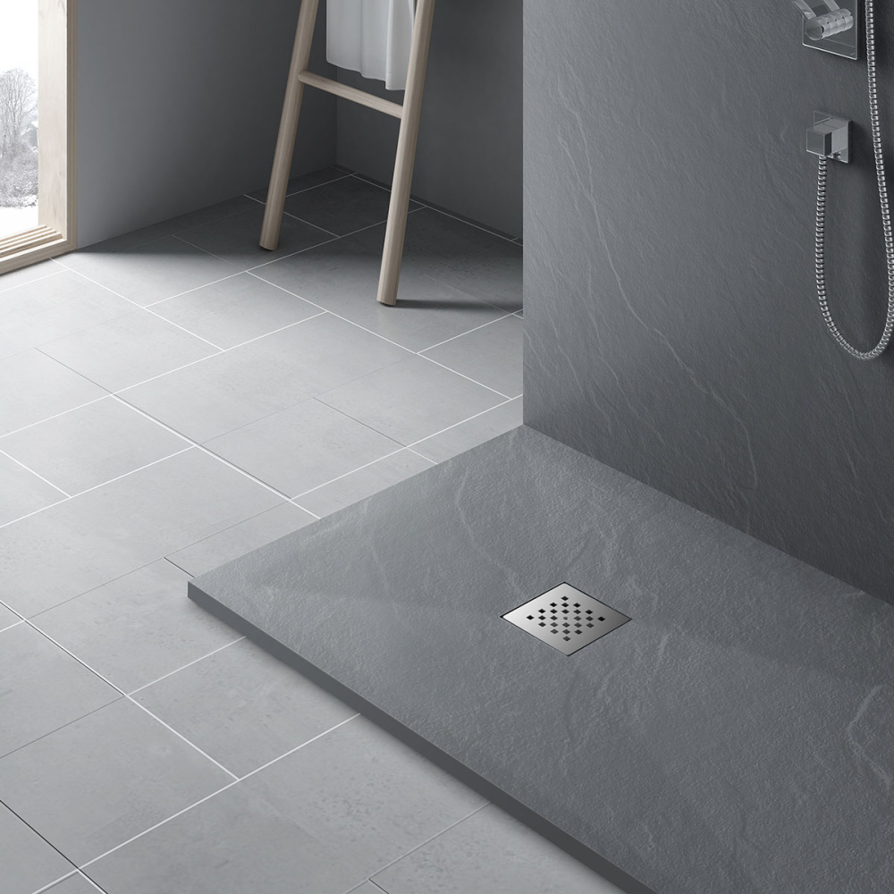 Фото Поддон для душа Vincea (VST-4SR8012G) серый