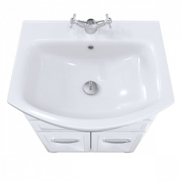 Тумба с раковиной Milardo Victoria 65 напольная белая (VIC65W1M95K)