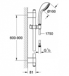 Душевой гарнитур Grohe Relexa (28932001) хром