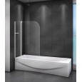 Шторка на ванну Cezares Relax RELAX-V-11-100/140-P-Bi-L/R, 100 х 140 см, стекло рифлёное, цвет профи