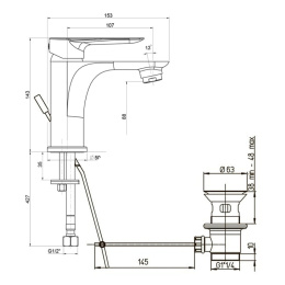 Фото Смеситель для раковины Paini Garda 76CR211 хром