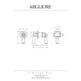 Migliore Ermitage Mini 28591 Смеситель скрытого монтажа монокомандный, белый/хром