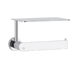 Фото Держатель туалетной бумаги Gessi Emporio (38855#031) с полочкой, хром
