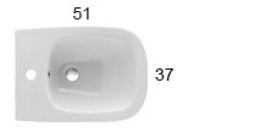Биде напольное Globo Genesis (GE010.BI) белый