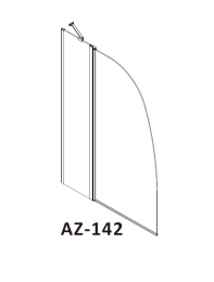 Шторка для ванны Azario Boston (AZ-142)
