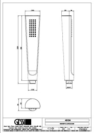 Ручной душ Gessi Cono (45154#031) хром