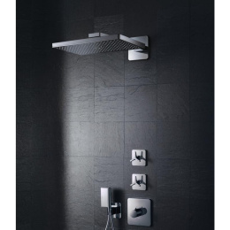 Верхний душ Axor ShowerSolutions 35278000, 46 х 27 см, 1 режим струи, с держателем