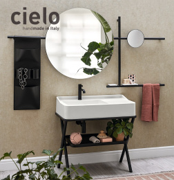 Фото Ceramica CIELO Siwa SWLA B - Раковина для ванной комнаты 90*50 см (белая глянцевая)