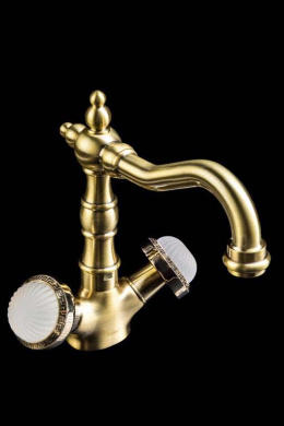 Фото Смеситель для умывальника Boheme Satine (312-ST) бронза