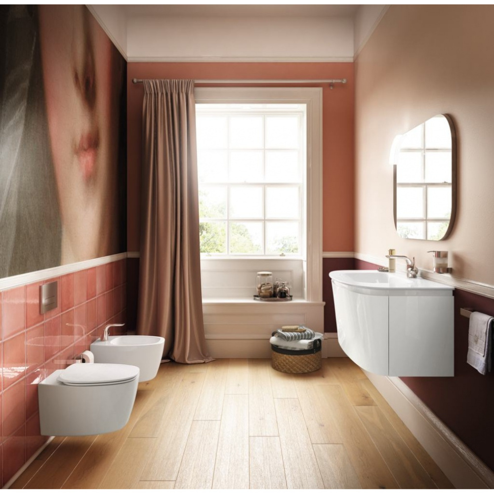 Подвесной унитаз Ideal Standard Dea T348801 безободковый с сиденьем микролифт