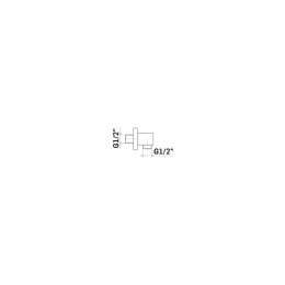 Шланговое соединение Mamoli Euclide (352012K) черный, матовый