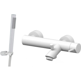 Фото Смеситель для ванны Paffoni Light LIG023BO Белый