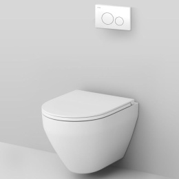 Инсталляция + унитаз + клавиша Am.Pm Spirit 2.0 (IS49001.701700) белый, синий